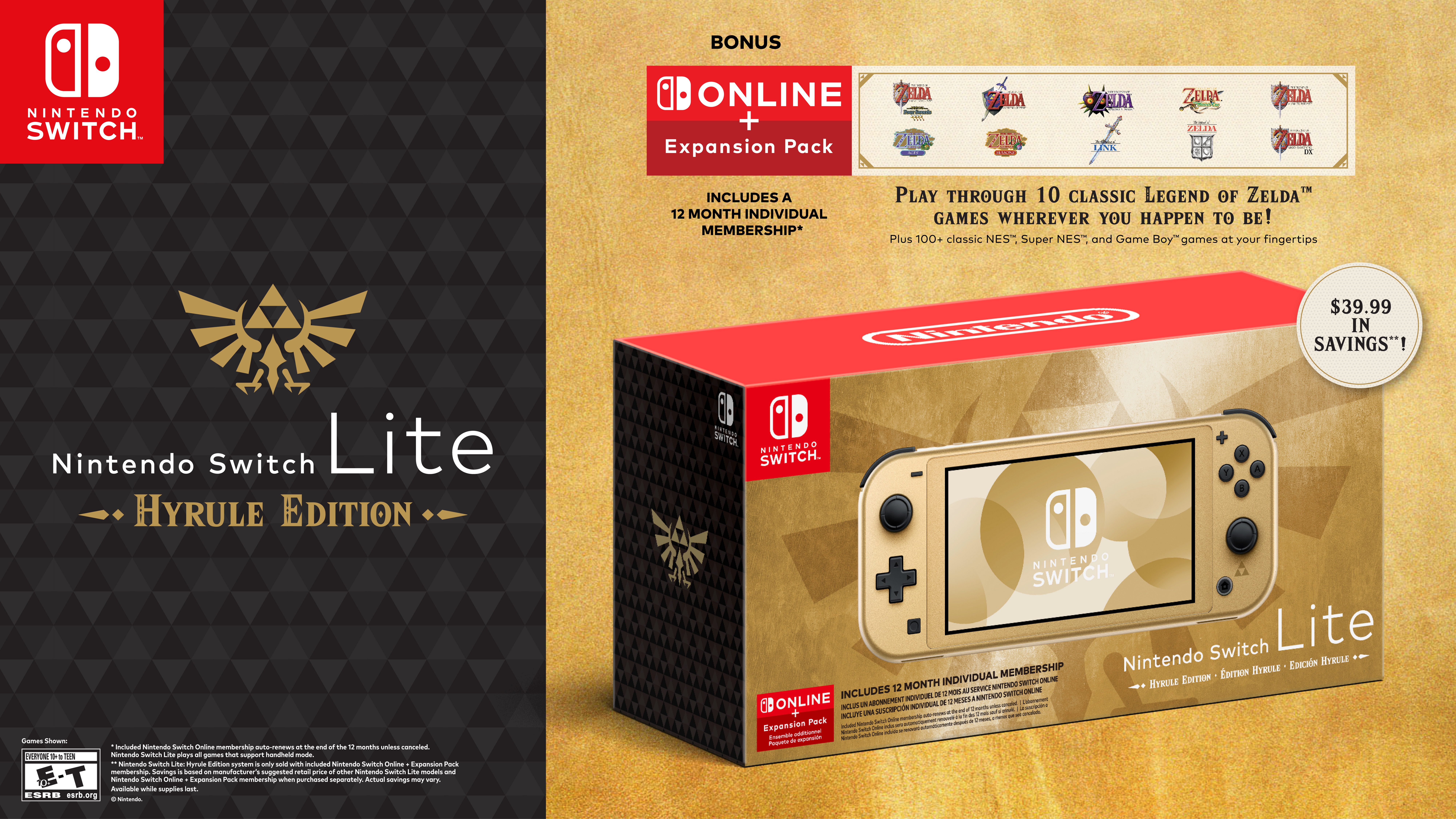 Nintendo Switch Lite: Hyrule Edition