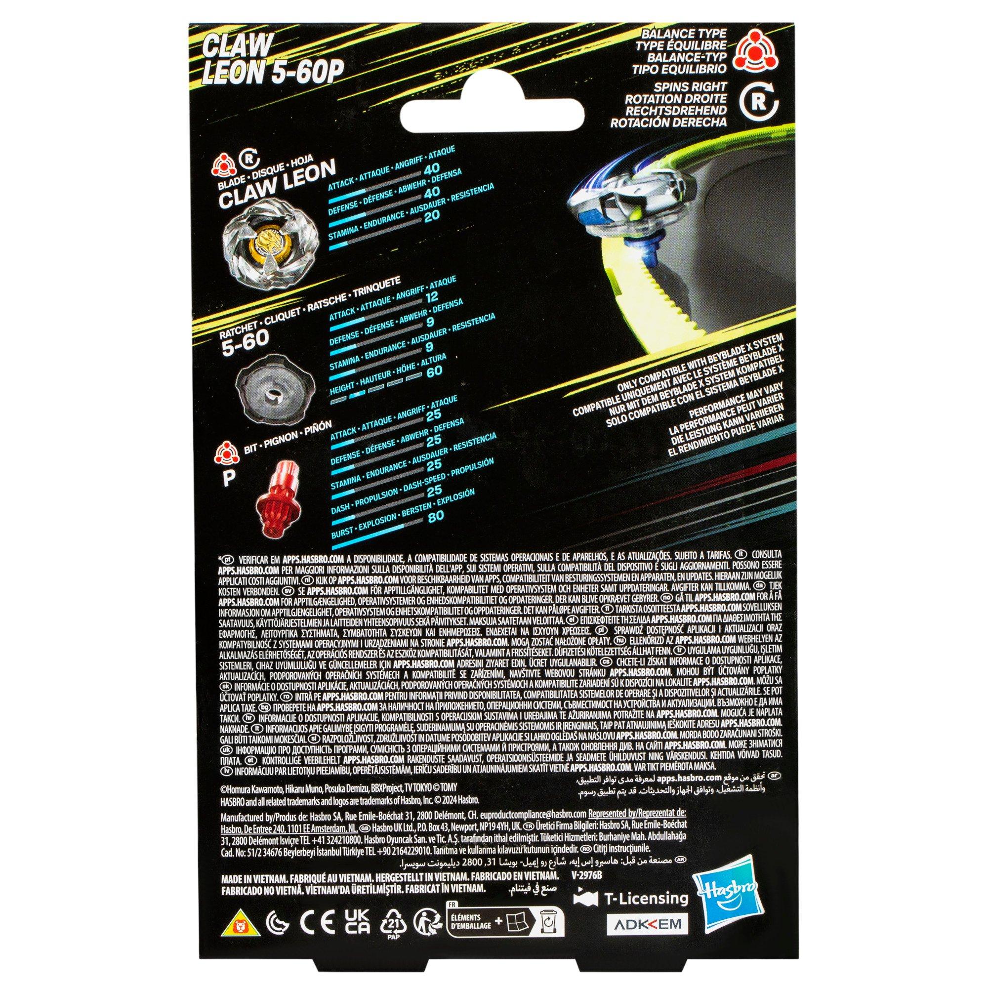 Beyblade X Claw Leon 5-60P Starter Pack Set