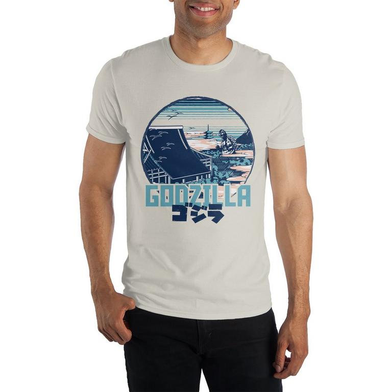 Godzilla Puff Print Unisex Short Sleeve Graphic T-Shirt GameStop Exclusive