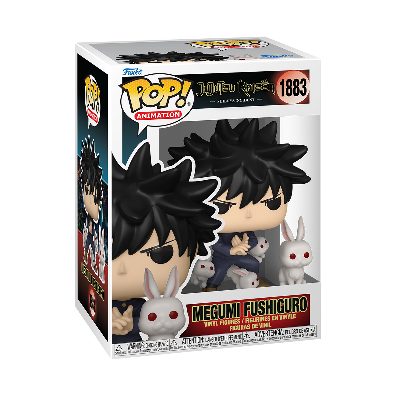 Funko POP! and Buddy: Jujutsu Kaisen Megumi Fushiguro and Rabbit 4.4 and 1.7-in Vinyl Figure