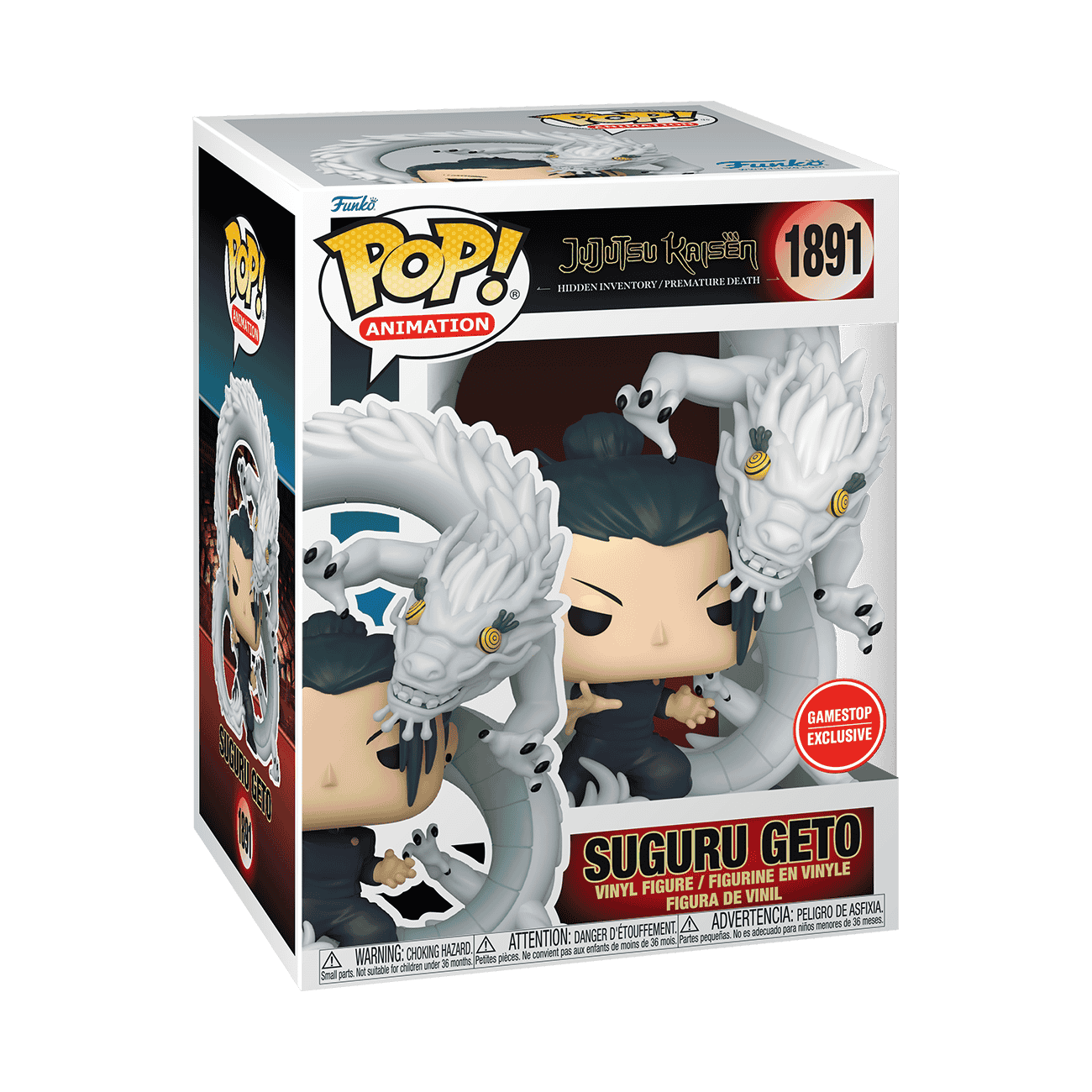 Funko POP! Premium: Jujutsu Kaisen Geto Suguru Geto and Cursed Spirit Dragon 6.1-in Vinyl Figure
