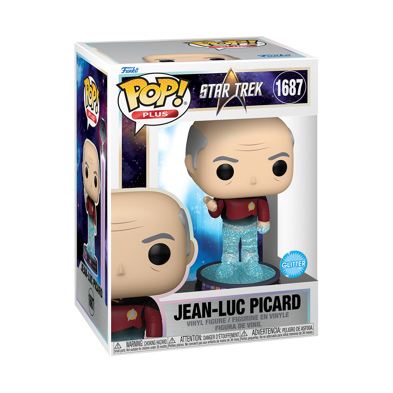 Funko POP! Plus: Star Trek Jean Luc Picard 4.55-in Vinyl Figure