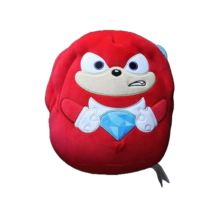 Squishmallows Sonic the Hedgehog Knuckles with Blue Emerald 8-in Plush