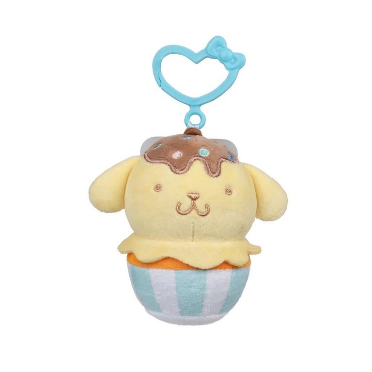 Jazwares Hello Kitty and Friends Pompompurin (Cupcake-Themed) 4-in Clip-On Plush