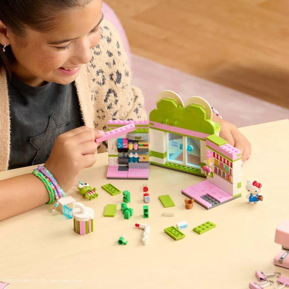BLDR Sanrio Hello Kitty and Friends Keroppi Mart Building Set with Hello Kitty and Keroppi Minifigures