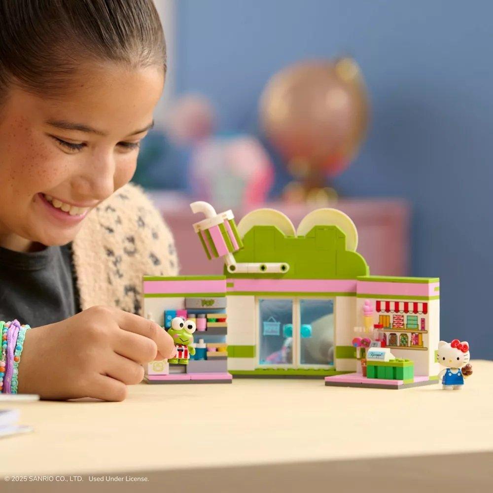 BLDR Sanrio Hello Kitty and Friends Keroppi Mart Building Set with Hello Kitty and Keroppi Minifigures