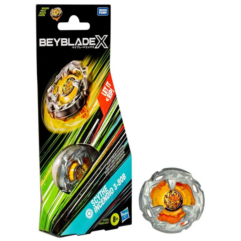 Hasbro Beyblade X Scythe Incendio 3-80B Booster Set | GameStop