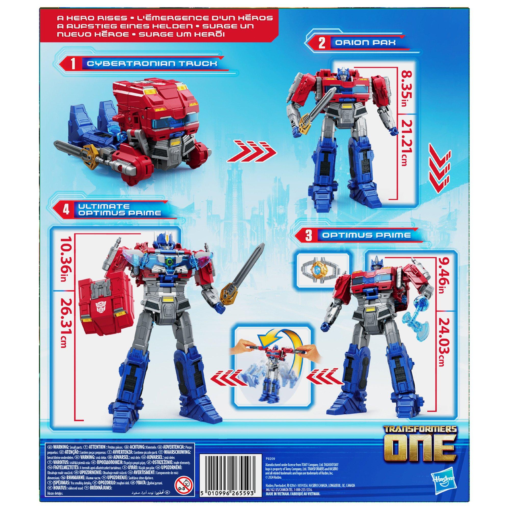 Habsro Transformers One Power Flip Optimus Prime (Orion Pax) 8-in Action Figure