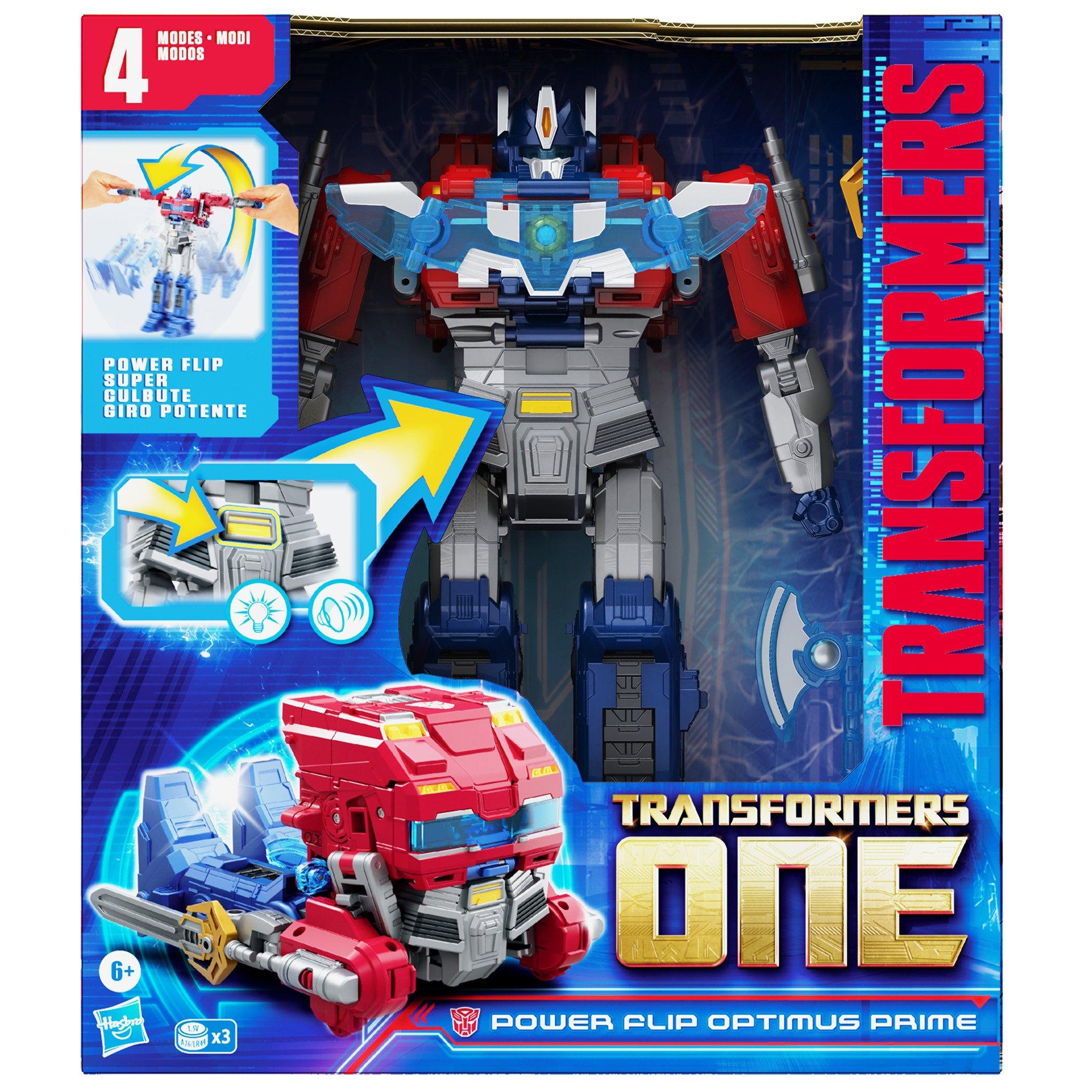 Habsro Transformers One Power Flip Optimus Prime (Orion Pax) 8-in Action Figure