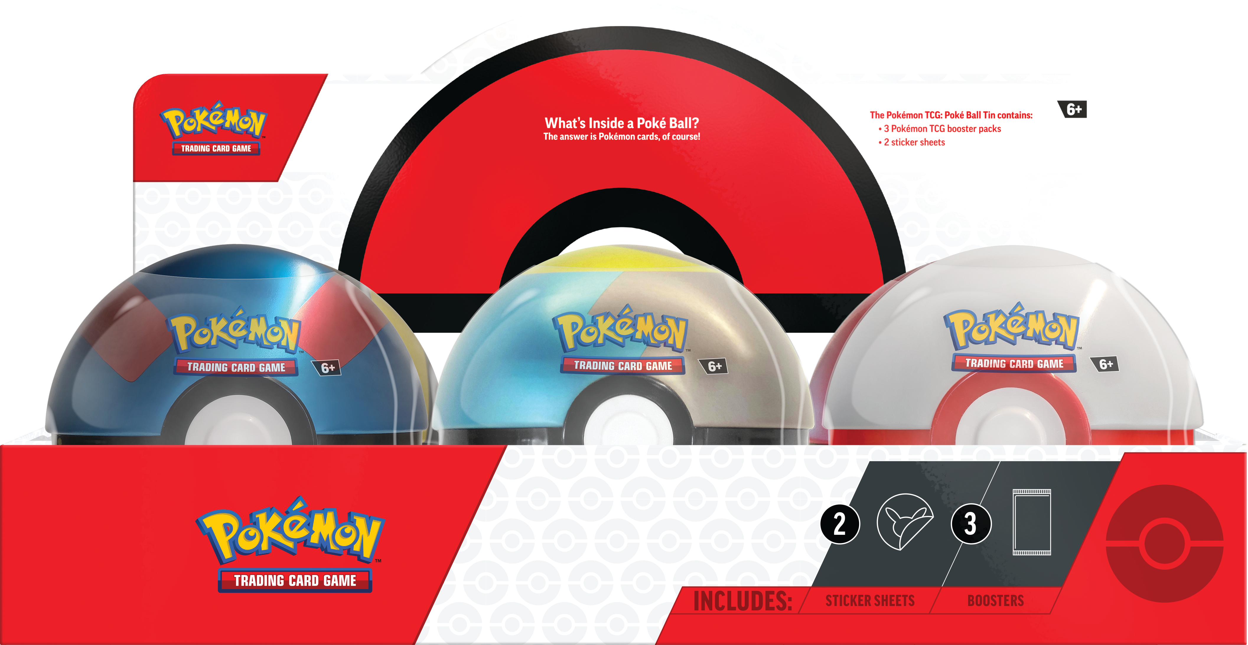 Pokemon Poke Ball Tin(2024): Trading Card Game (Styles May