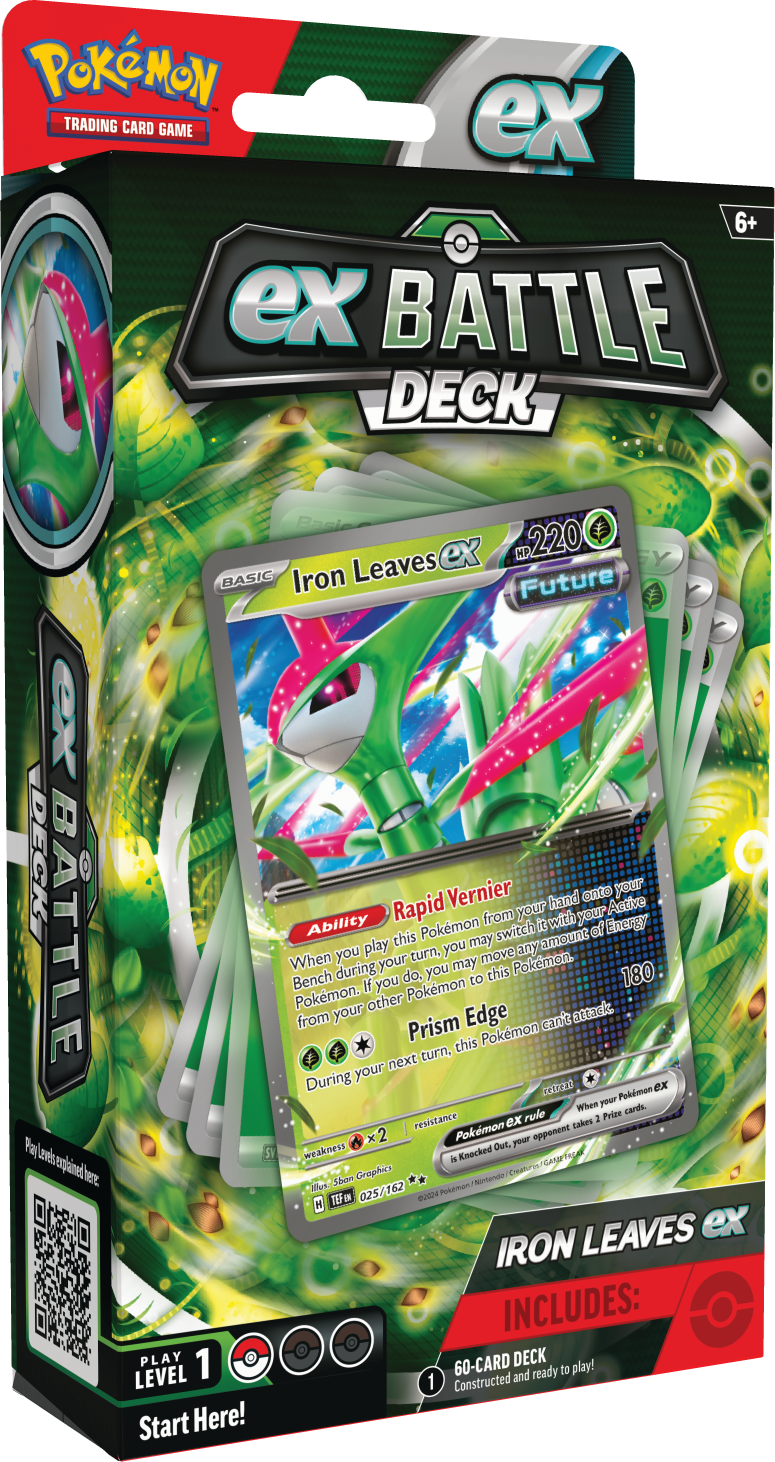 Pokemon Trading Card Game Tapu Koko ex or Iron Leaves ex Battle Deck (Styles May Vary