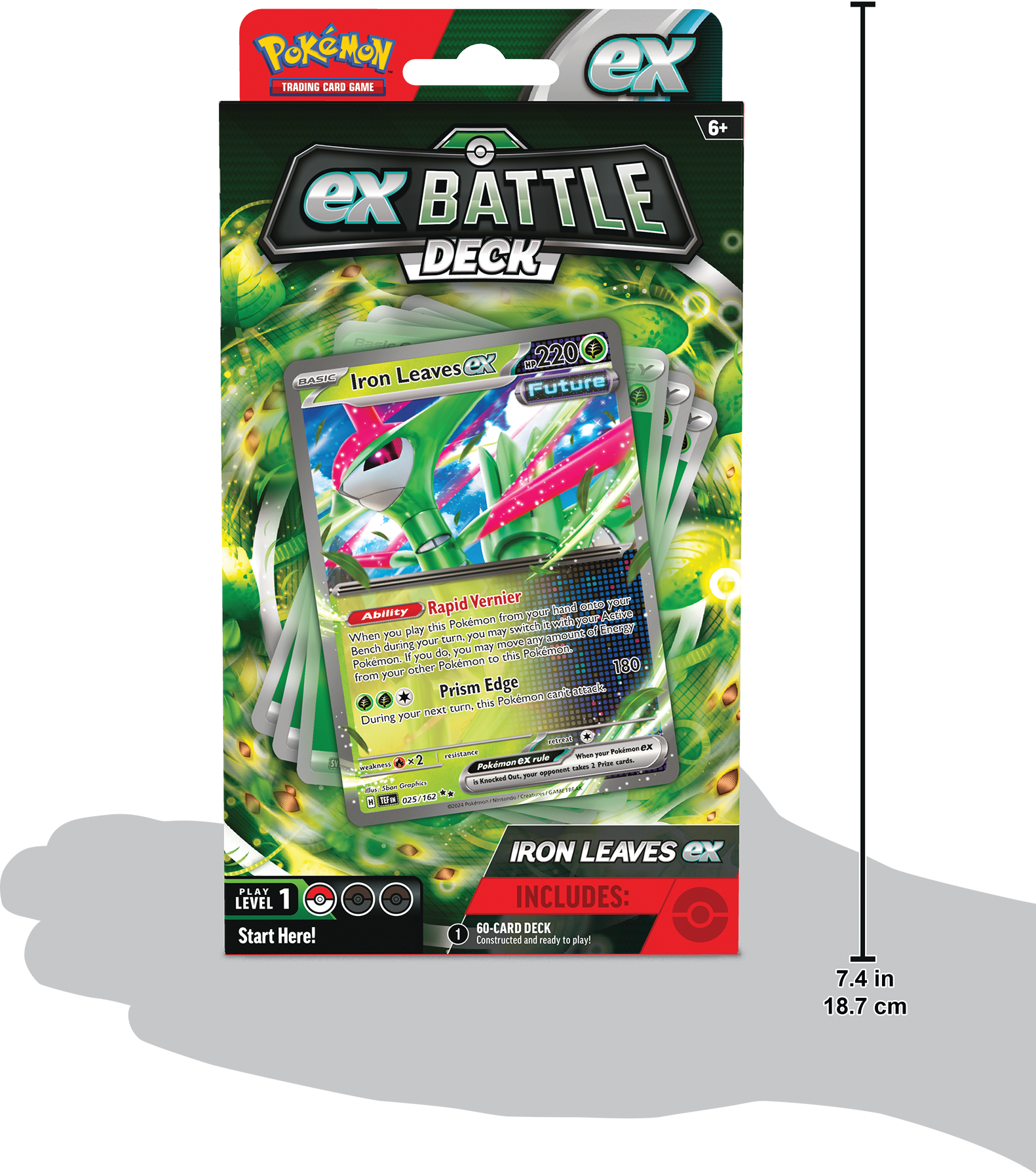 Pokemon Trading Card Game Tapu Koko ex or Iron Leaves ex Battle Deck (Styles May Vary