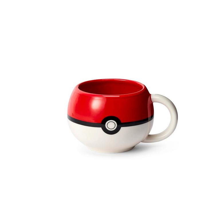 Pokemon Pokeball Molded Ceramic 16 oz Coffee Mug