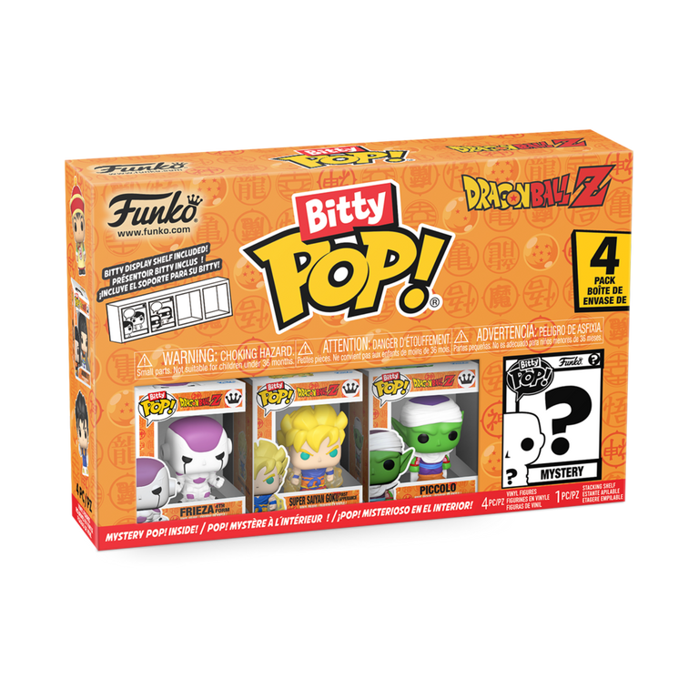 Funko pop bitty DRAGON BALL Z 海外限定 Funko Bitty POP! Dragon Ball Z 0.9-in Vinyl Figure Set 4
