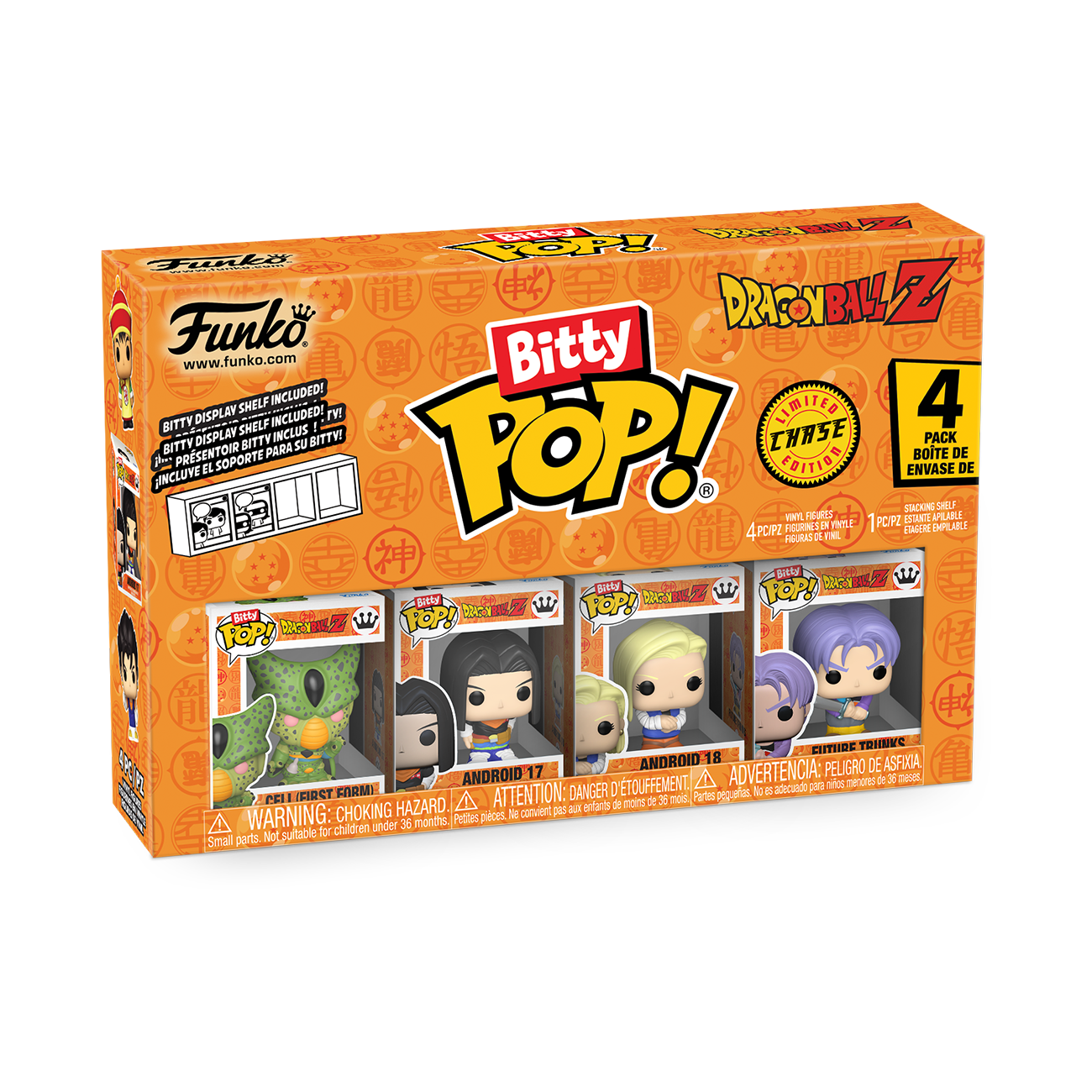 Funko Bitty POP Dragon Ball Z 0.9-in Vinyl Figure Set 4-Pack