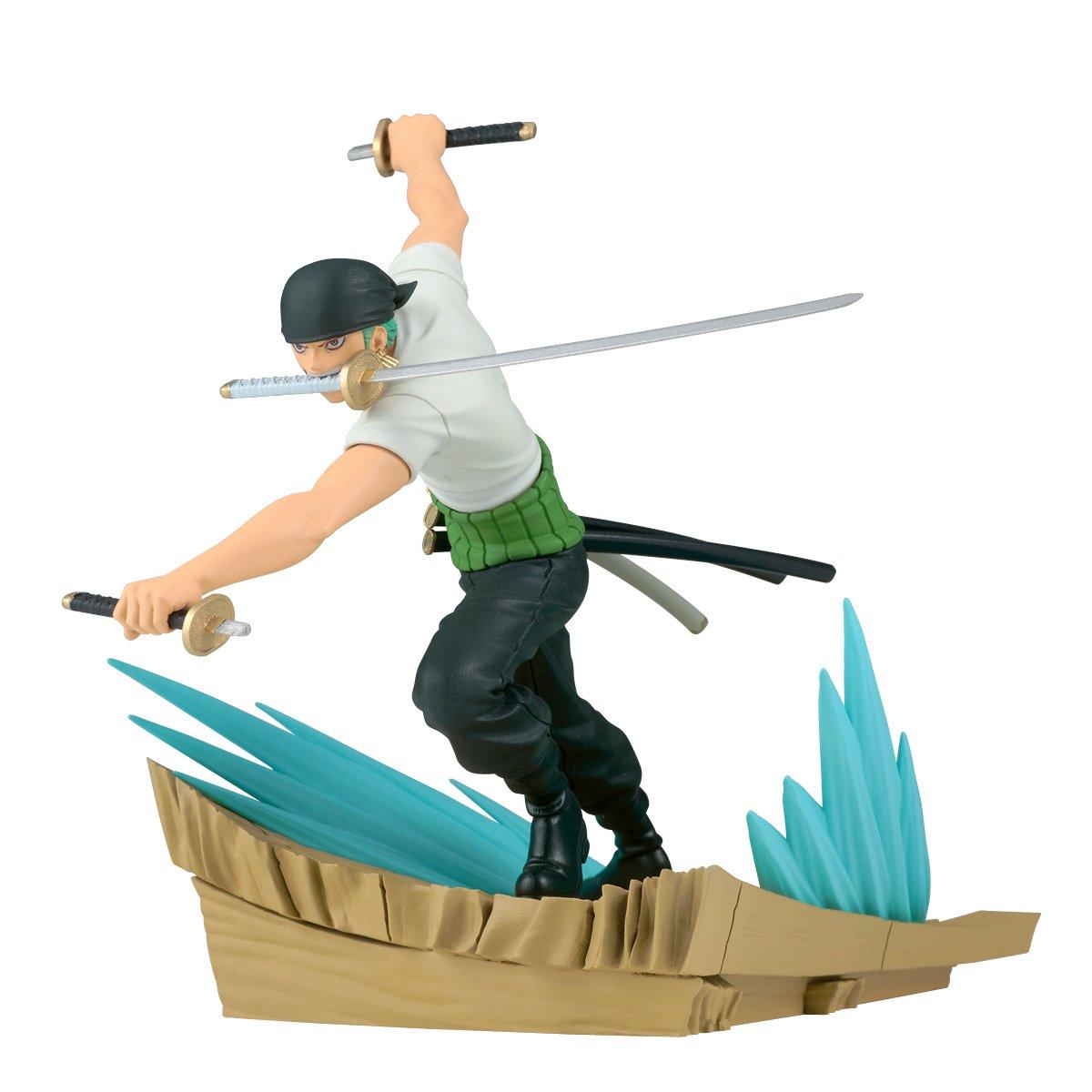 Banpresto One Piece Senkozekkei Roronoa Zoro 4.3-in Statue | GameStop