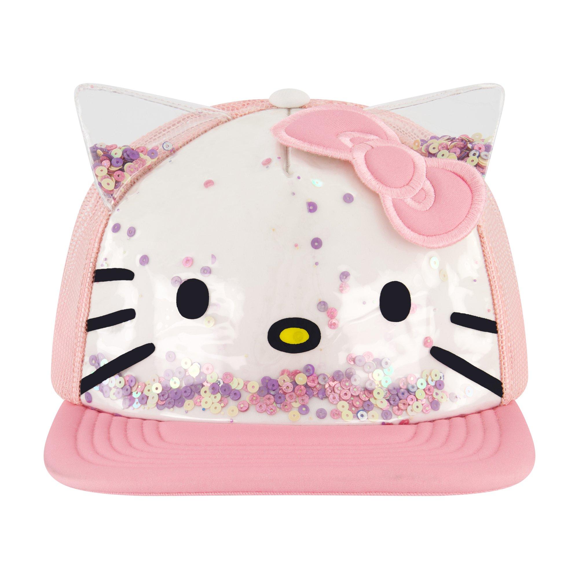 即日発送可⭕️SanrioxALEXIASTAM HelloKittyBigTee Sanrio Hello Kitty Cosplay Trucker Hat with Confetti Filled