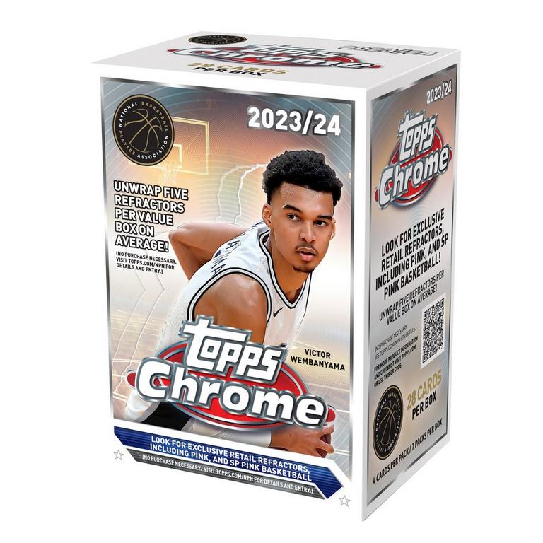 2023-2024 Topps Chrome NBA Basketball Value Box | GameStop