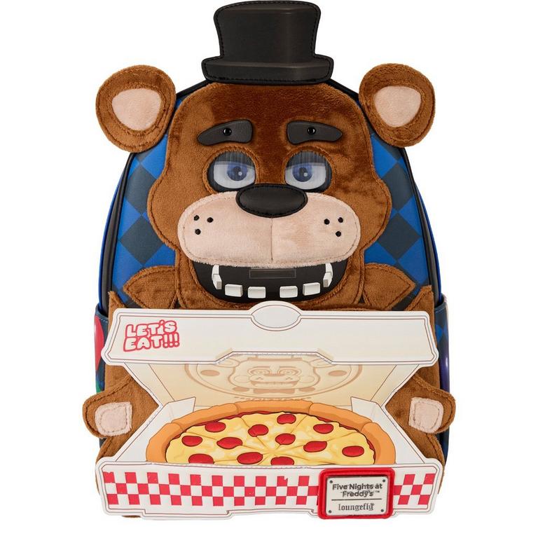 Loungefly Five Nights at Freddy's Freddy Fazbear Plush Cosplay Lenticular Mini Backpack