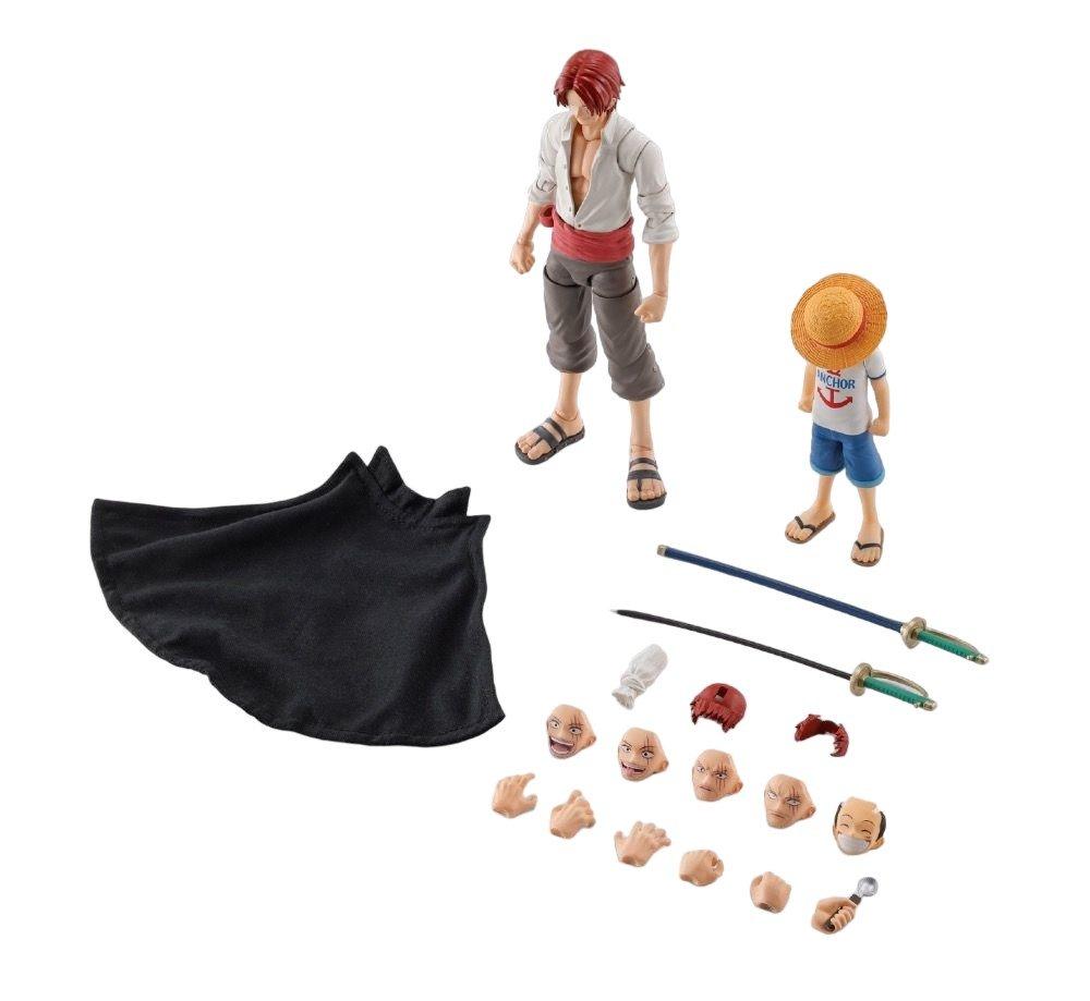 Bandai One Piece S.H. Figuarts Tamashii Nations Shanks and Luffy