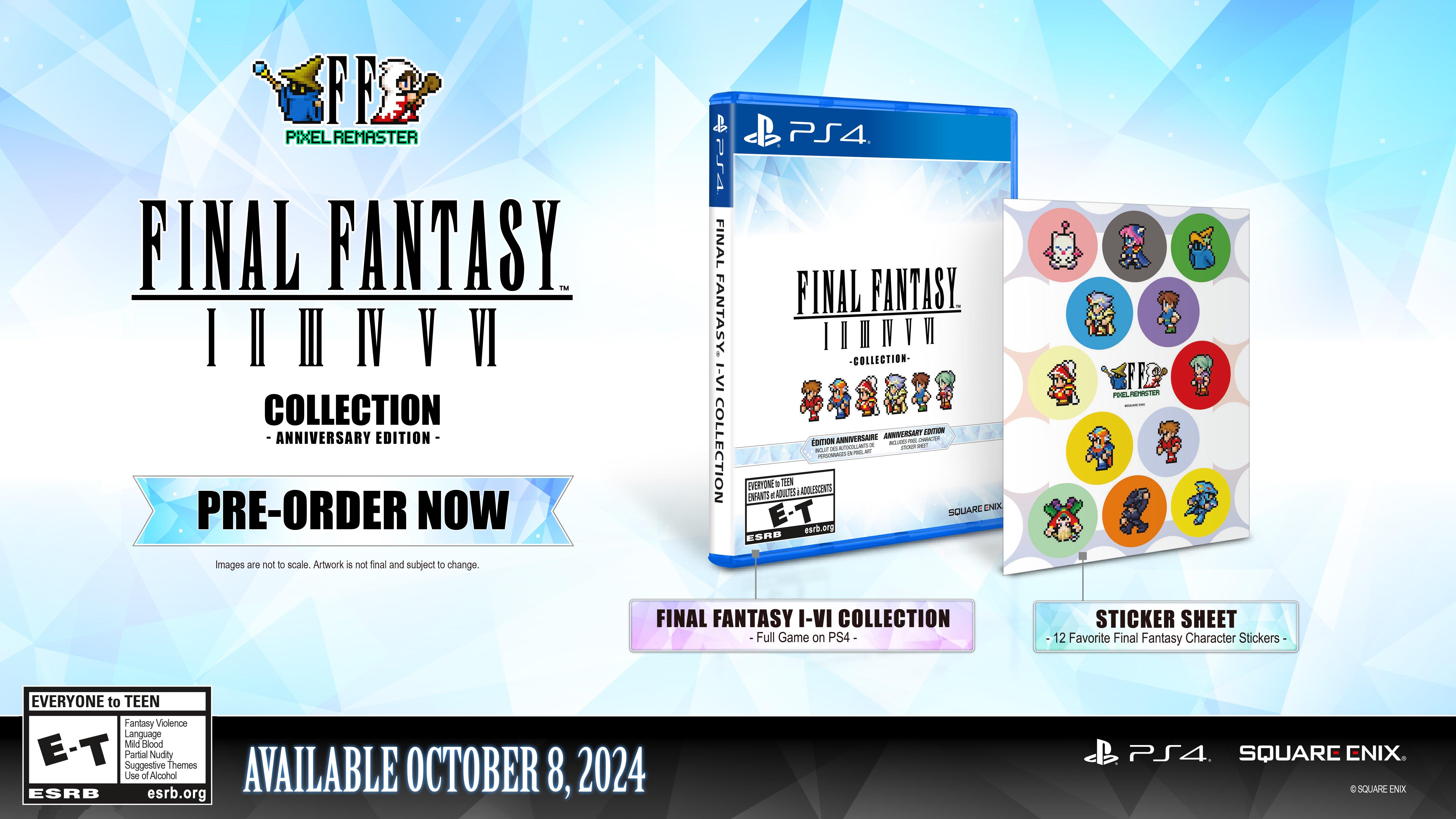 FINAL FANTASY I-VI COLLECTION ANNIVERSARY EDITION - PlayStation 4