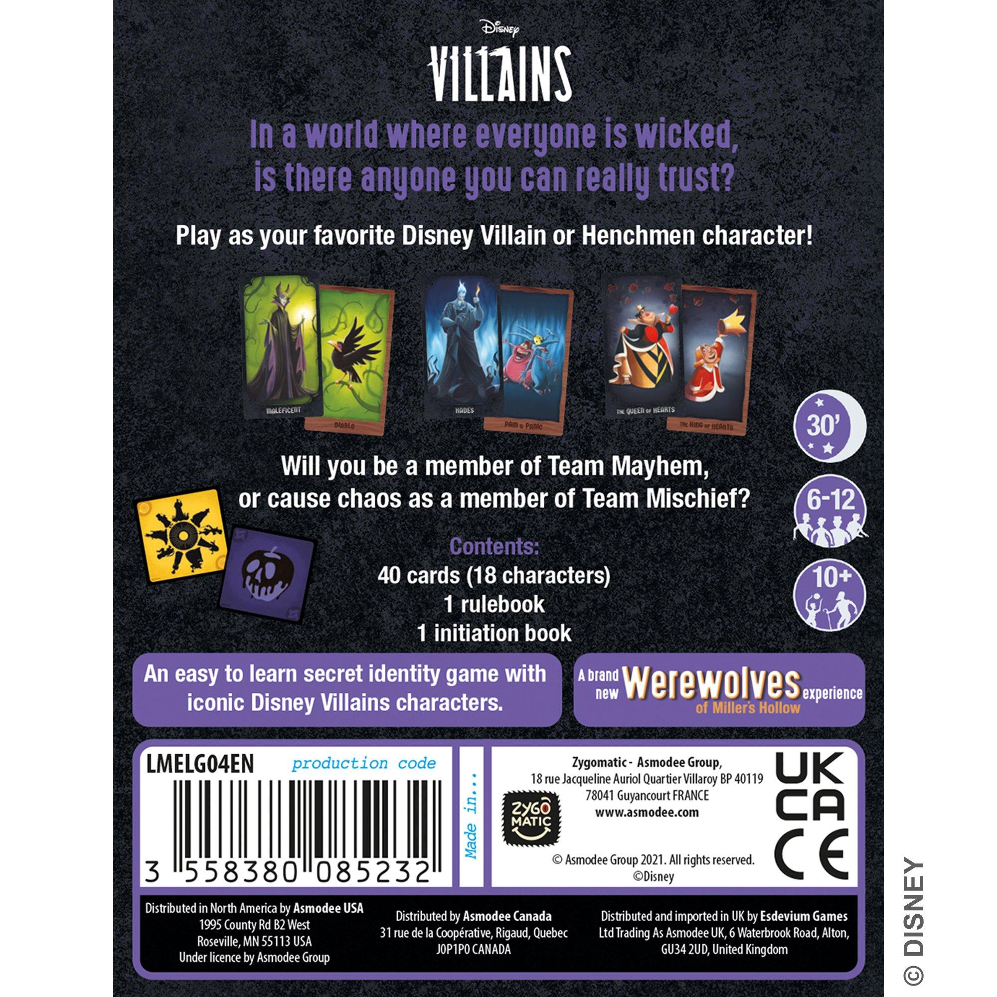 Disney Villains: Gathering of the Wicked Board Game