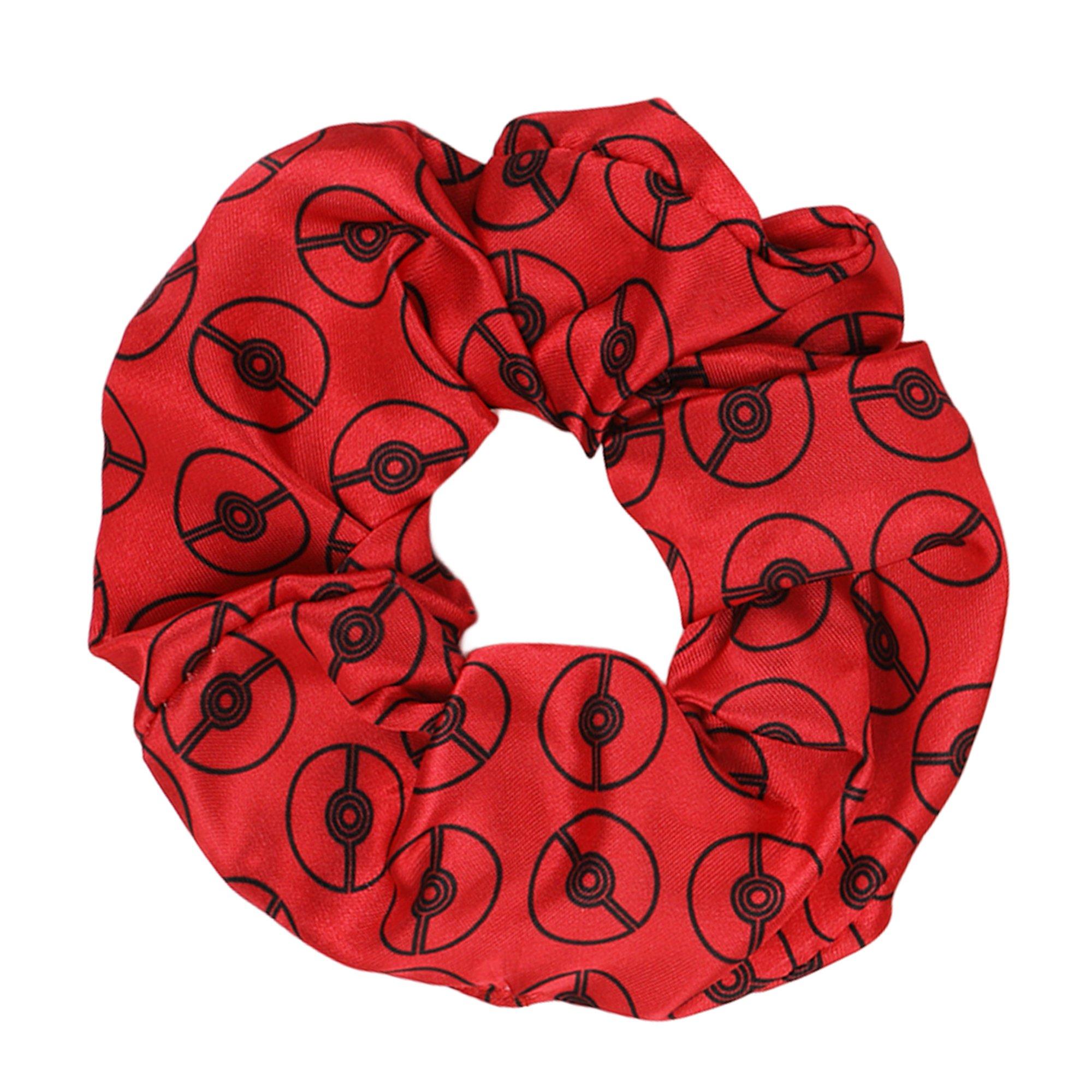 Pokemon Pikachu and Pokeball Scrunchie Set 3-Pack