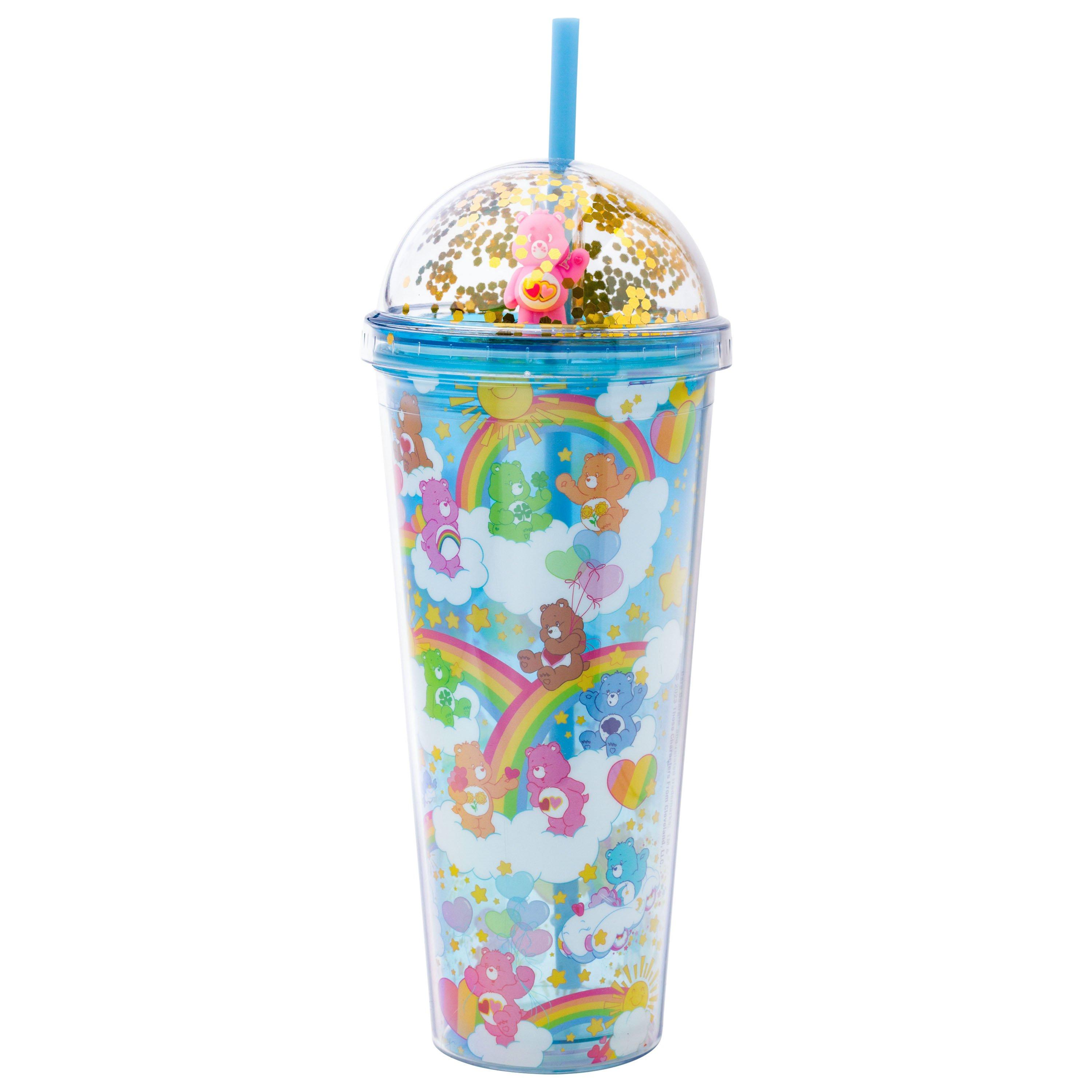 Care Bears Rainbows Clouds And Stars 24oz Dome Top Travel Tumbler