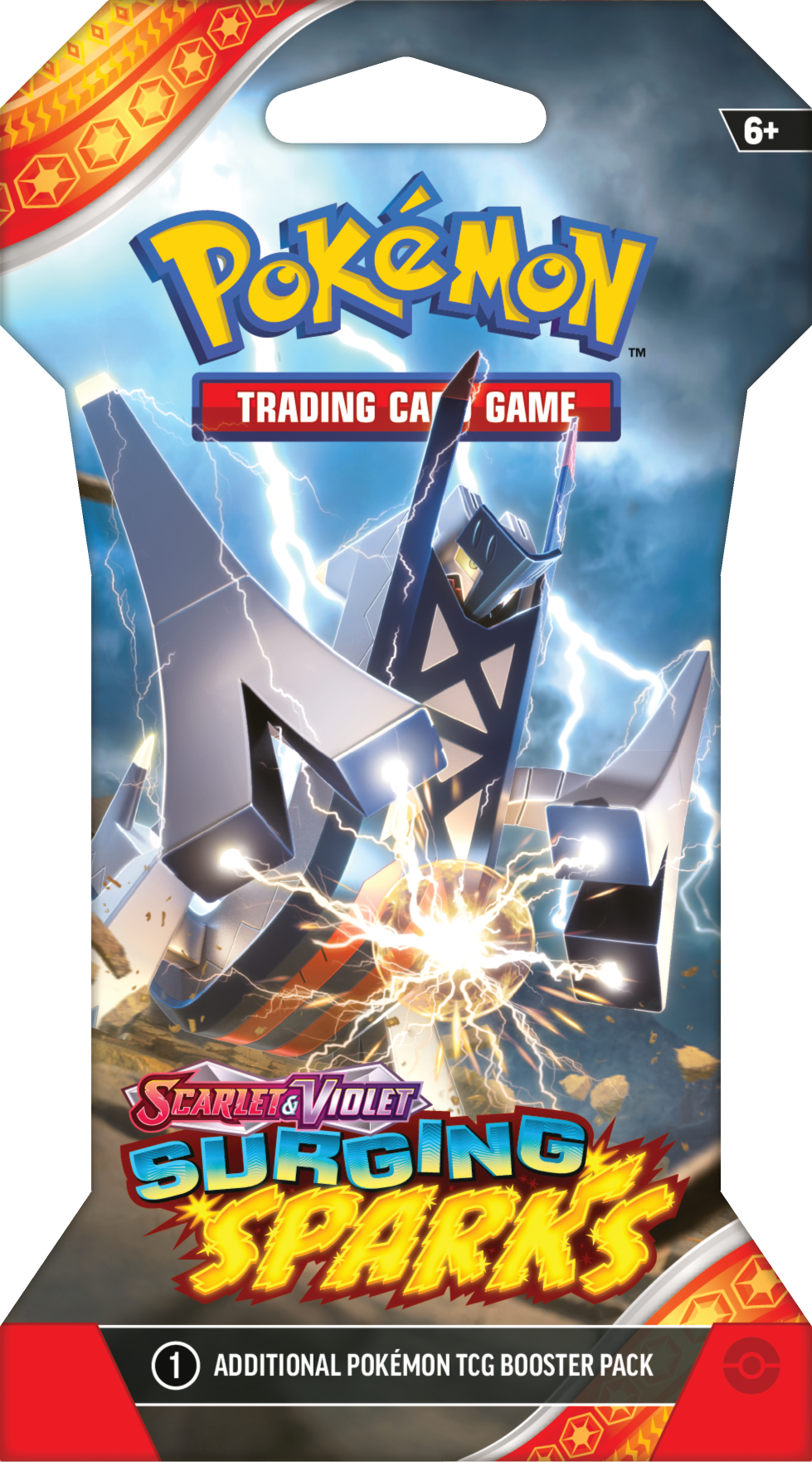 Pokemon Trading Card Game: Scarlet and Violet Surging Sparks Sleeved Booster Pack (Styles May Vary)