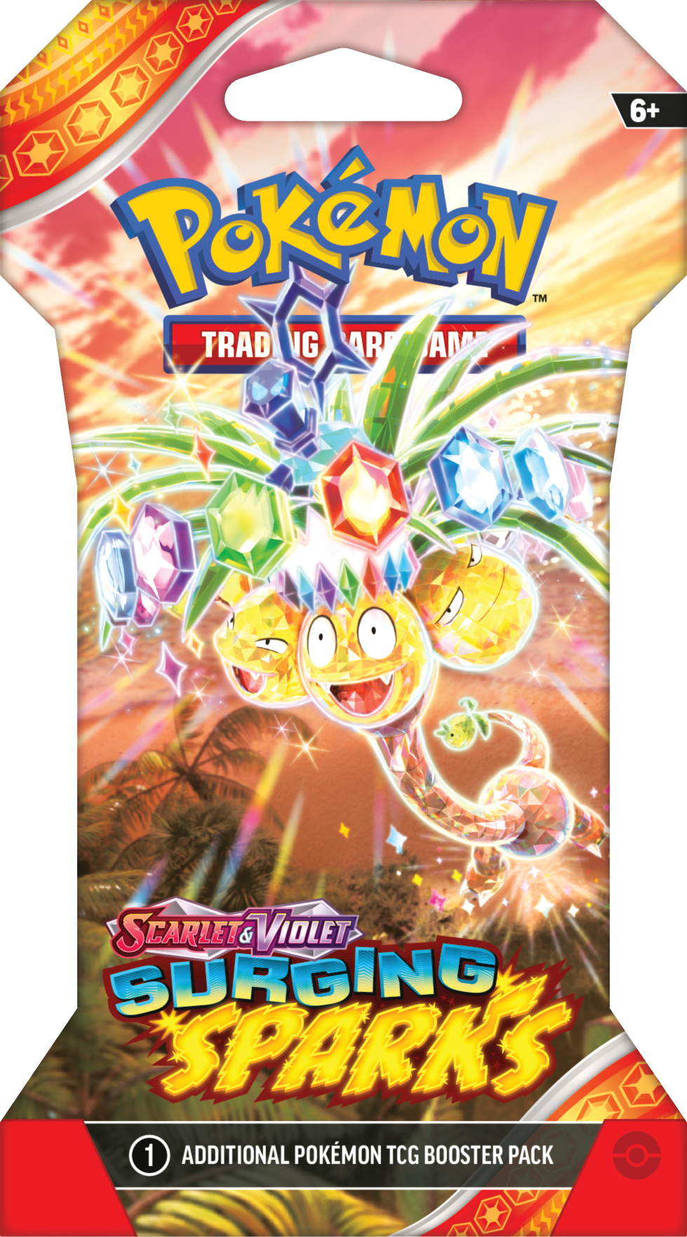 Pokemon Trading Card Game: Scarlet and Violet Surging Sparks Sleeved Booster Pack (Styles May Vary