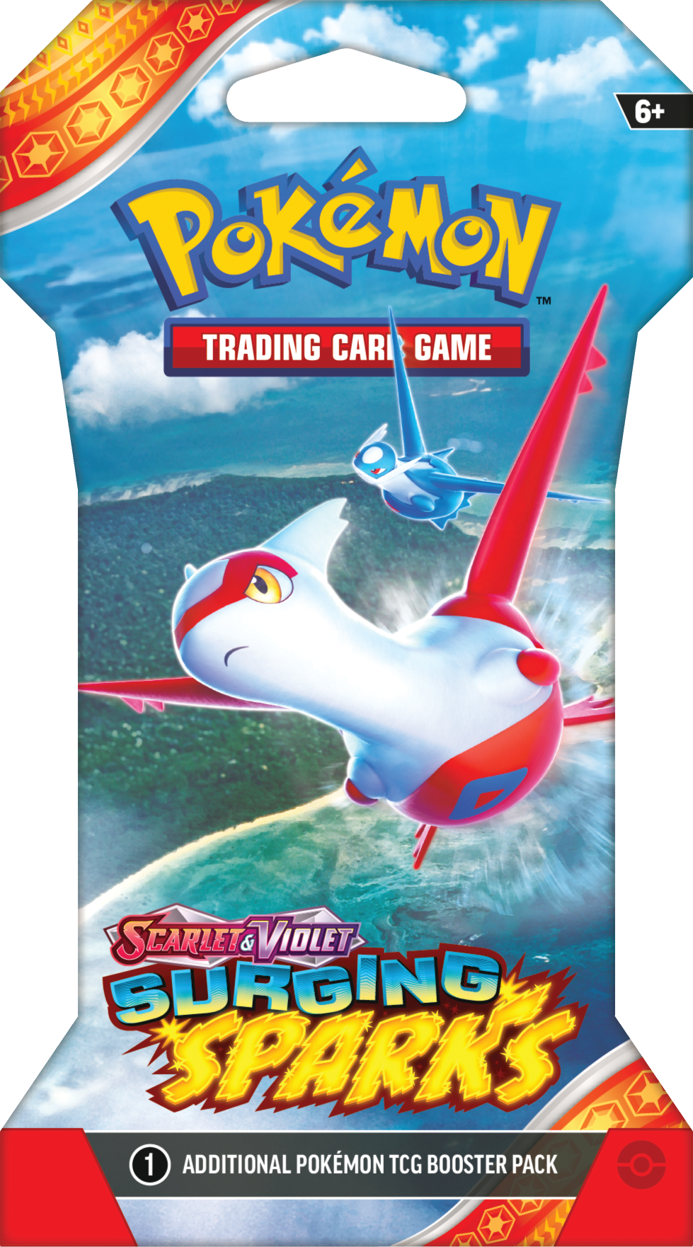 Pokemon Trading Card Game: Scarlet and Violet Surging Sparks Sleeved Booster Pack (Styles May Vary