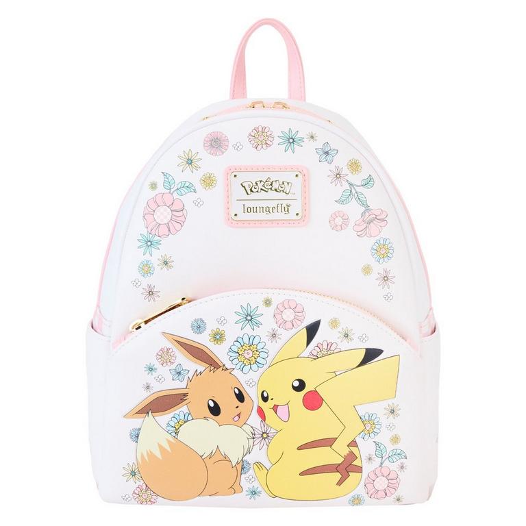 Loungefly ポケモン イーブイ フローラル サッチェルバッグ Loungefly Pokemon Eevee Floral Satchel Bag | Hot Topic