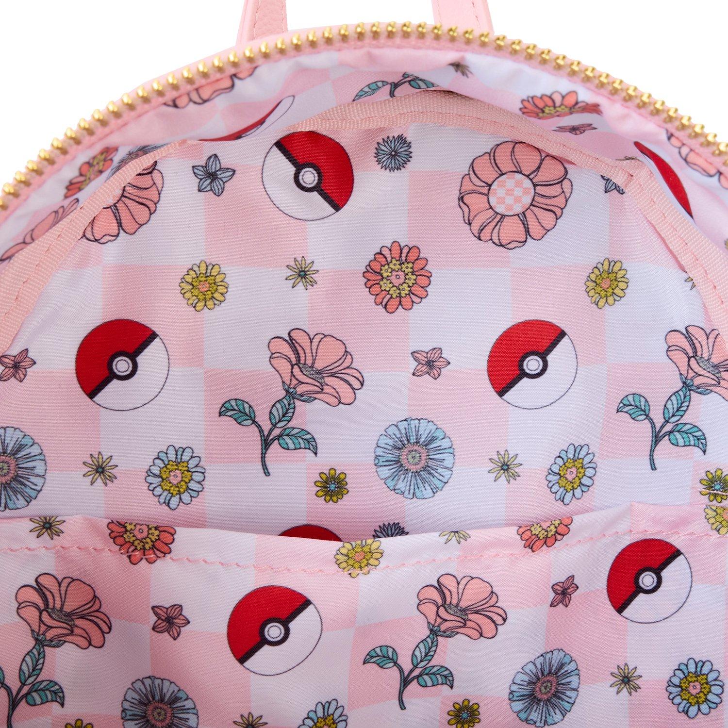 Loungefly Pokemon Pikachu and Eevee Floral Mini Backpack GameStop Exclusive GameStop