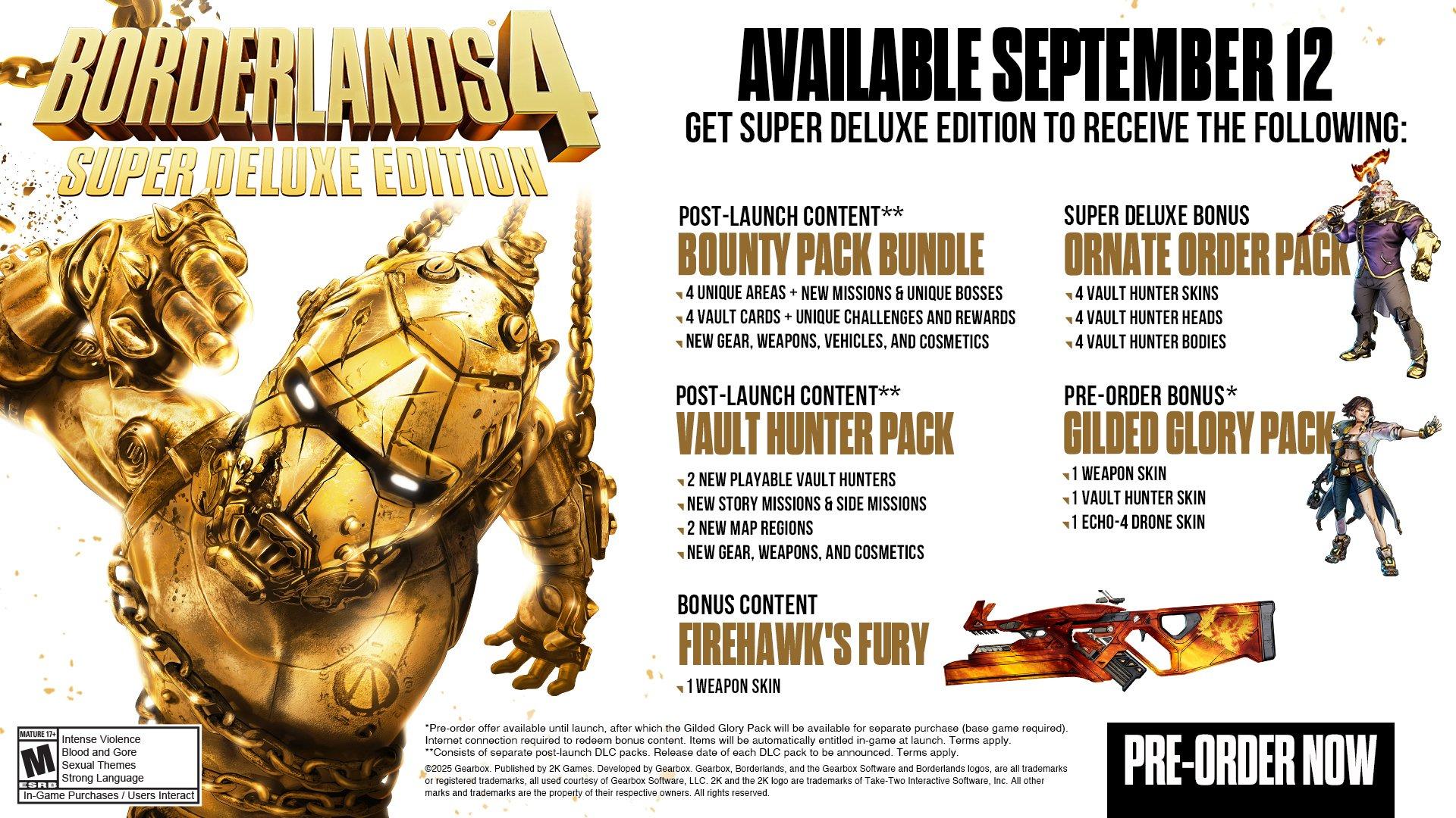 Borderlands 4: Super Deluxe Edition - PC Steam