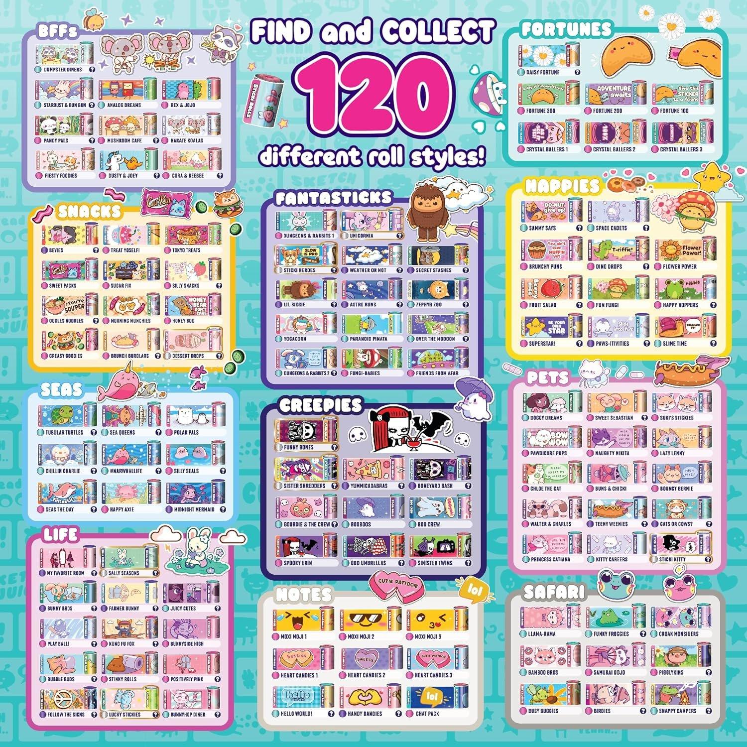 Sticki Rolls Sticker Bracelet Blind Capsule (Styles May Vary