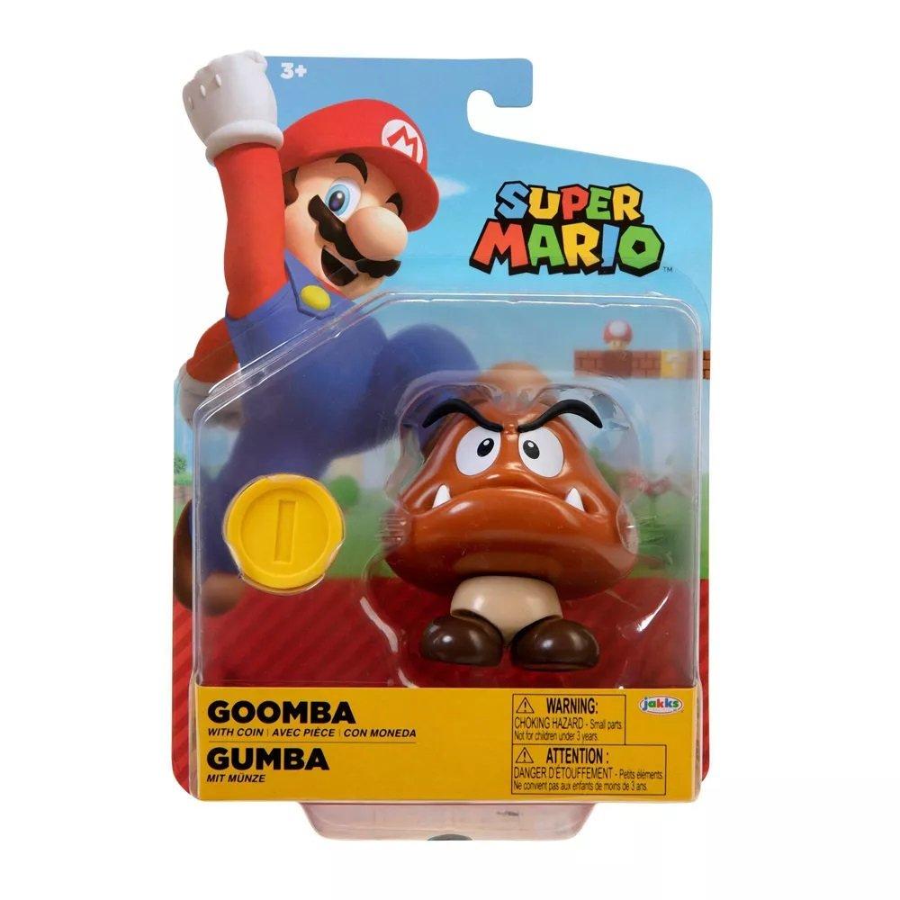 Jakks Pacific Super Mario Goomba 4-in Figure with Coin