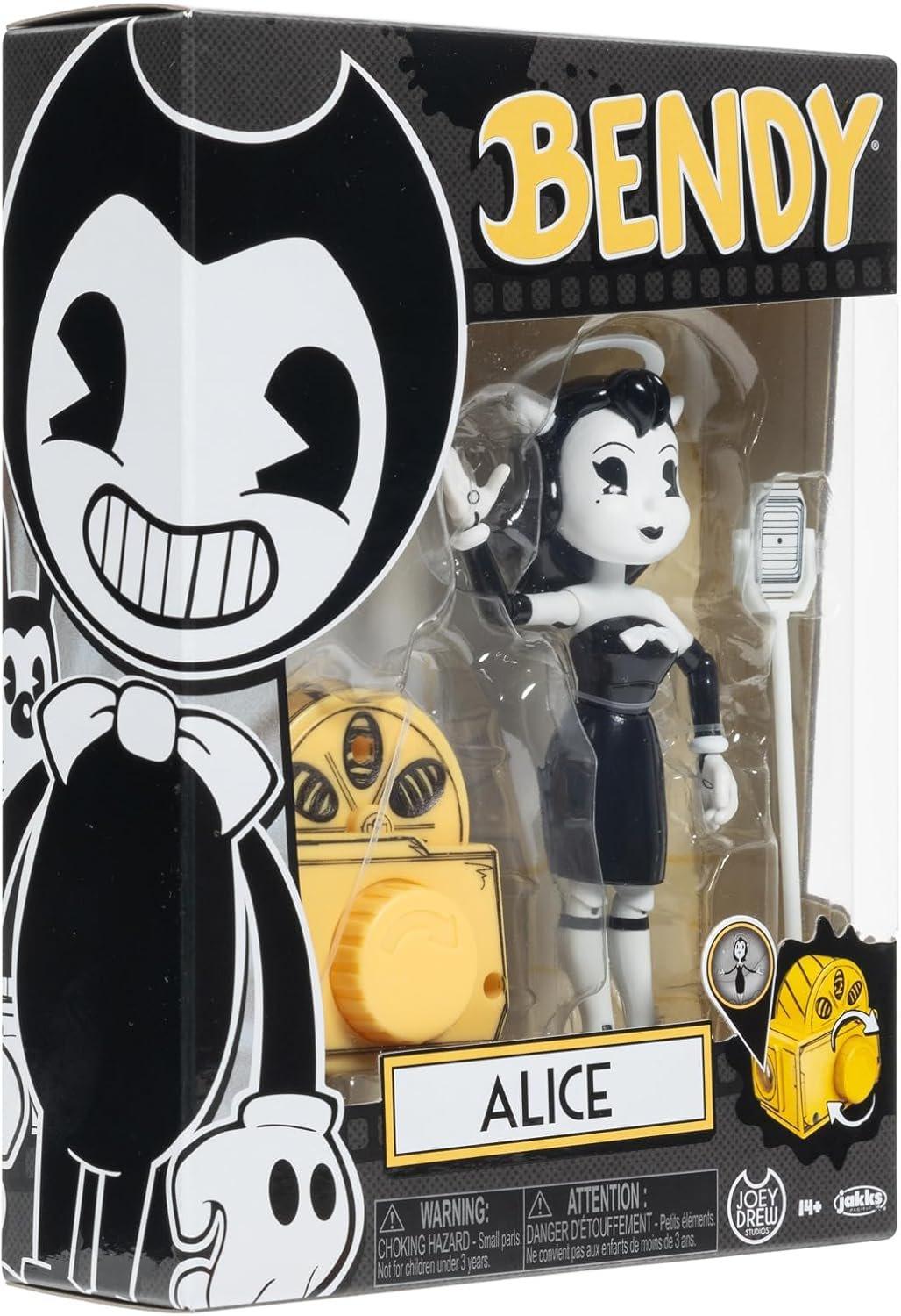 Jakks Pacific Bendy and the Ink Machine Alice 5-in Action Figure with Microphone and Projector