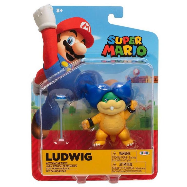 Jakks Pacific Super Mario  Ludwig Von Koopa with Wand 4-in Figure