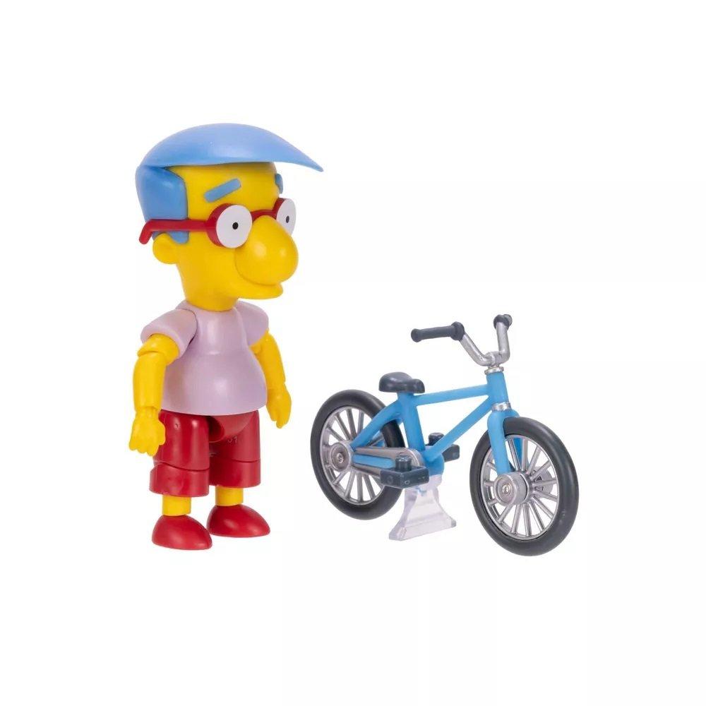 Jakks Pacific The Simpsons 5-in Milhouse Action Figure with Bicycle