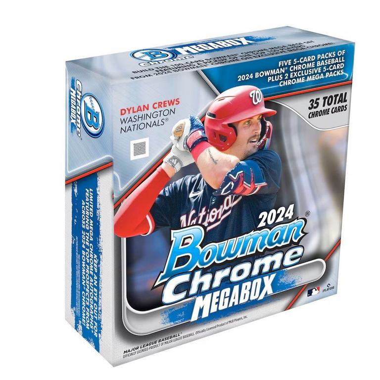 2024 Topps MLB Bowman Chrome Baseball Trading Card Mega Box | GameStop
