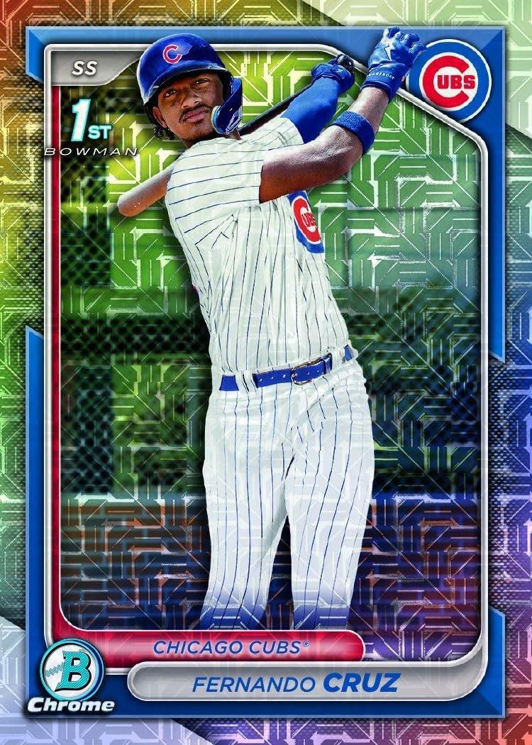 Topps 2024 MLB Bowman Chrome Baseball Trading Card Mega Box