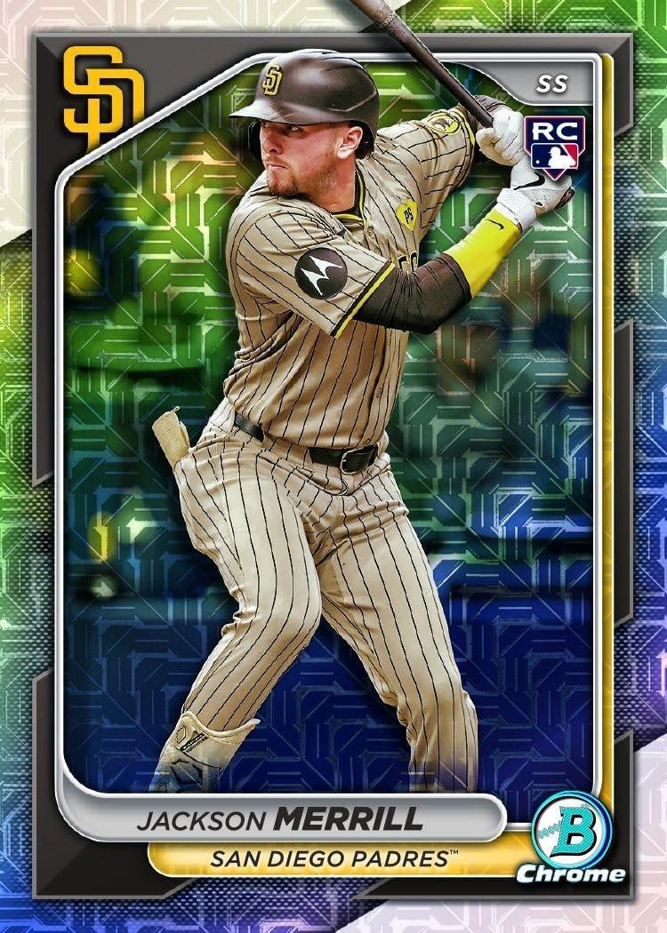 Topps 2024 MLB Bowman Chrome Baseball Trading Card Mega Box