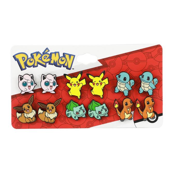 pokemon card earrings Collection of VMax Pikachu Pokmon Cards Handmade Earrings! Sam Makes Things including sculpted back spikes and a mischievous grinning face outlined in gleaming silver Pokemon Characters Stud Earring Set