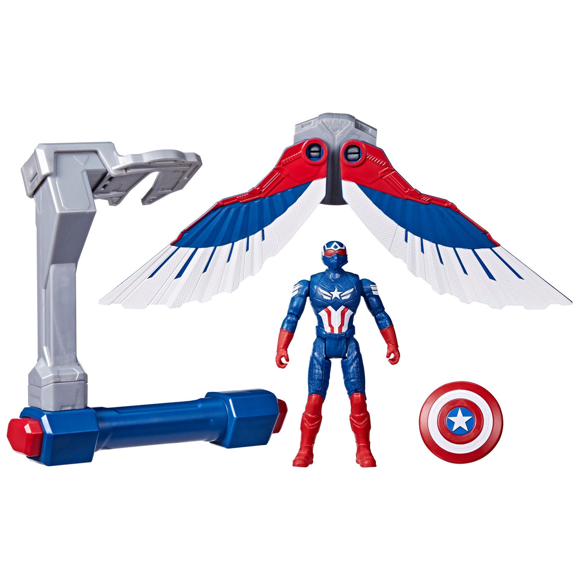Epic Hero Series Marvel Captain America: Brave World Captain America Flight Control 4-in Action Figure