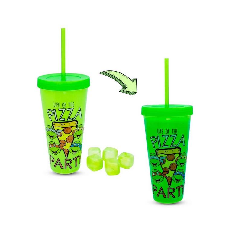 Teenage Mutant Ninja Turtles Pizza Party Green 24oz. Plastic Tumbler