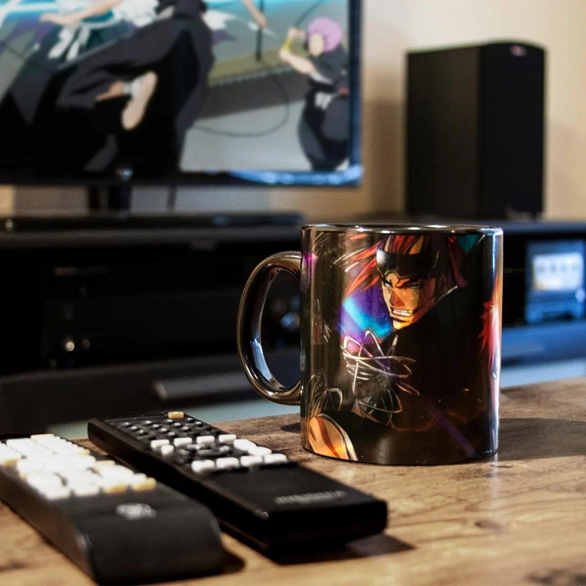 Bleach Anime Foil Print Black Luster Coffee Mug