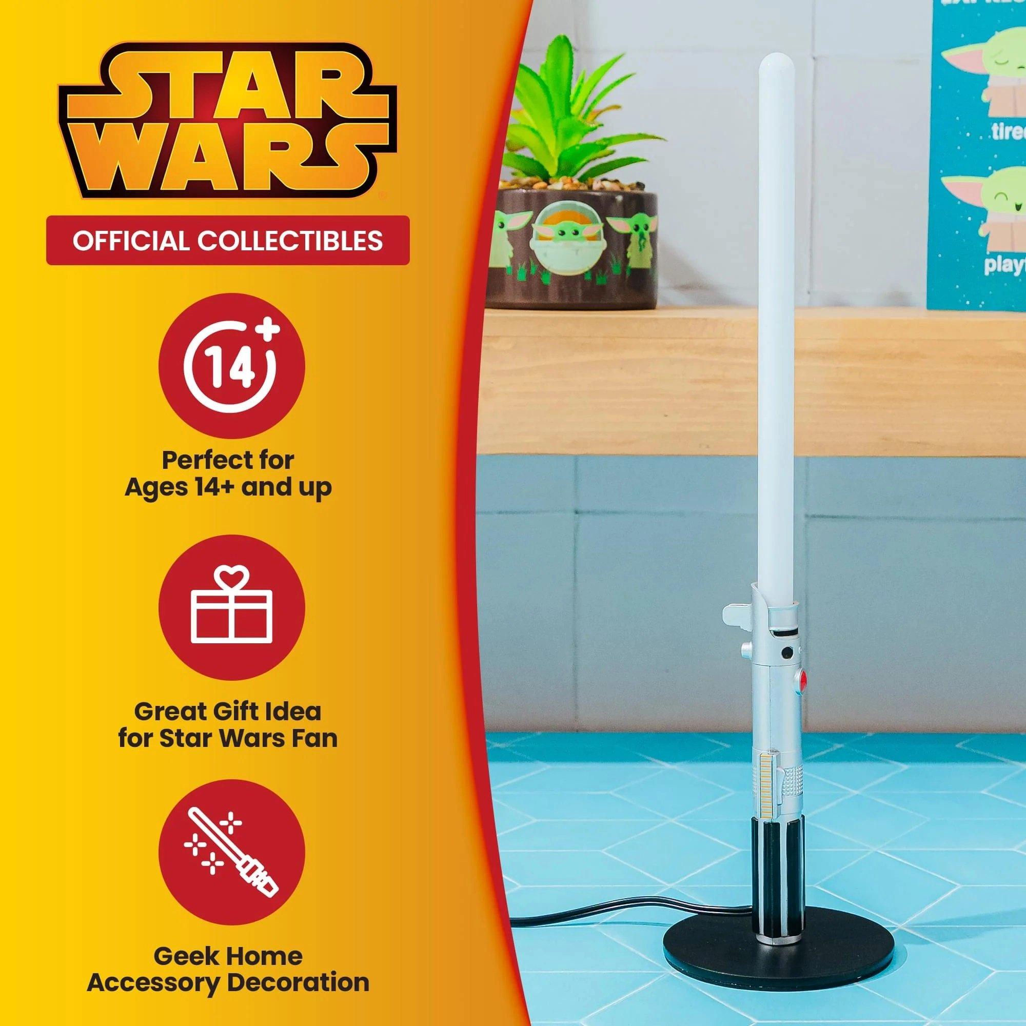 Star Wars Luke Skywalker Mini Lightsaber Blue 12-In Lamp