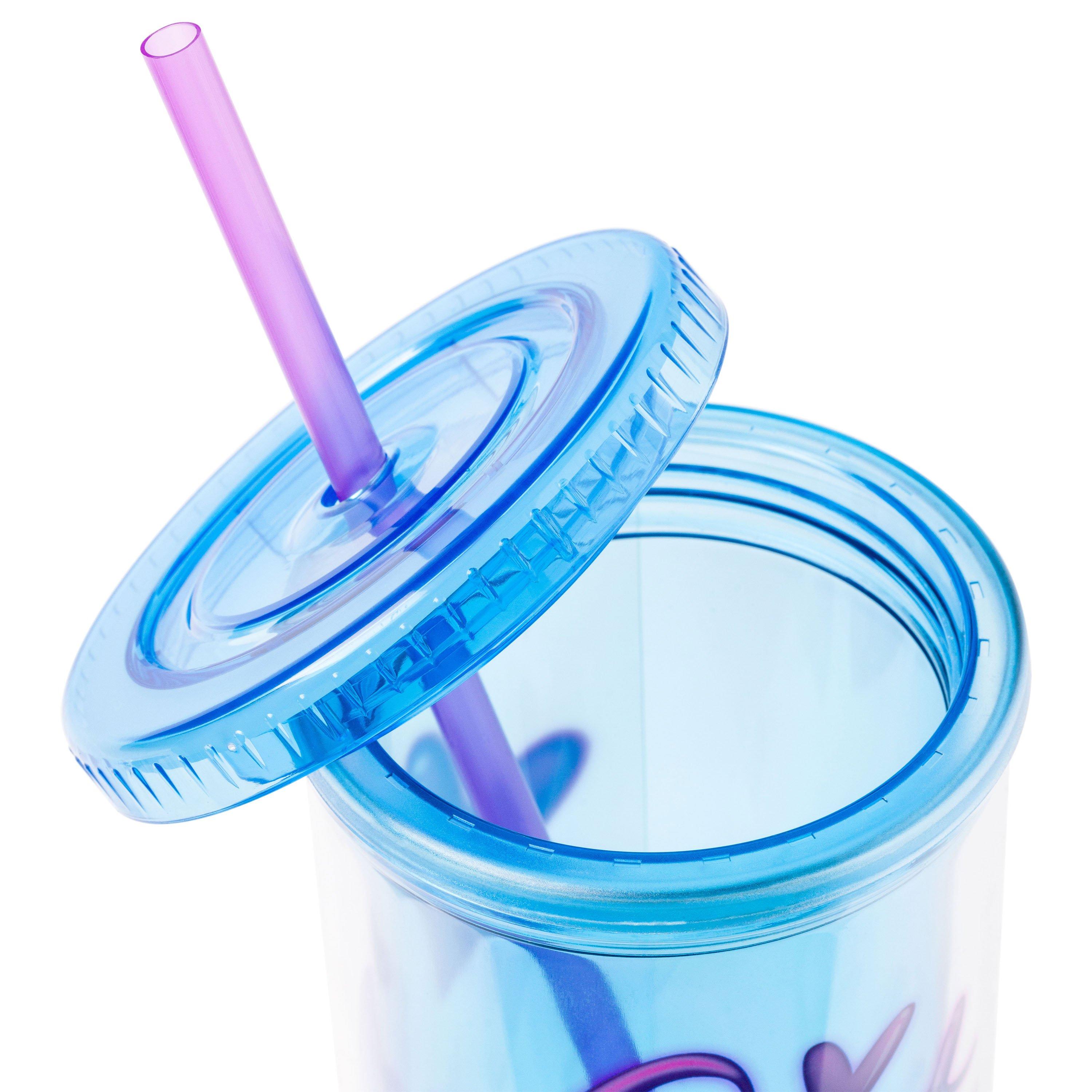 Lilo And Stitch Airbrush 20oz Plastic Tall Cold Cup with Lid And Straw
