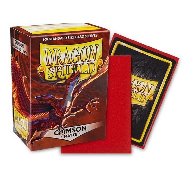 Dragon Shield 100 Count Sleeves - Matte Crimson