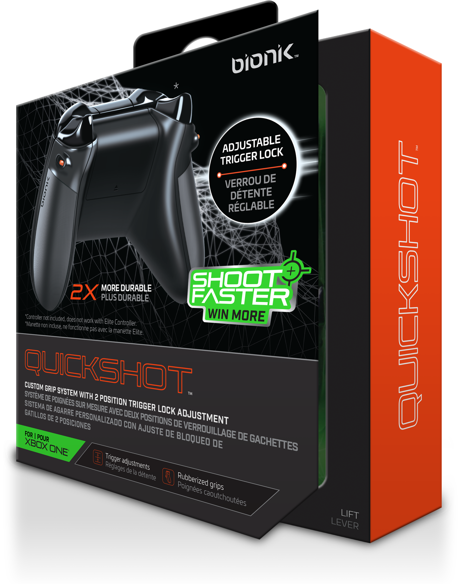 bionik QuickShot Trigger Extensions for Xbox One
